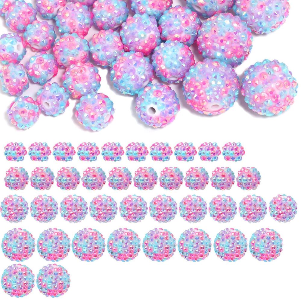 3441 Bracelet Beads Keychain Making Kit,DIY Beadable Focal Beads